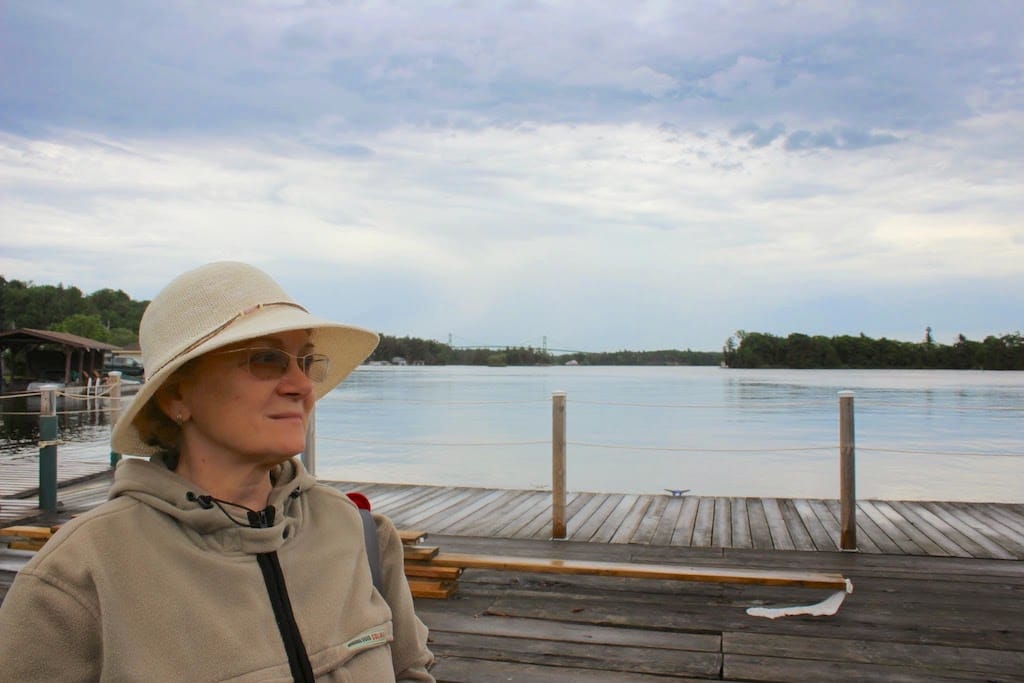 Annem, Gananoque'den 1000 Islands turuna giderken