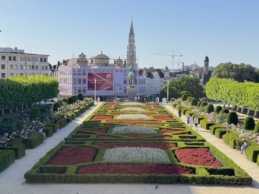 Brüksel - Mont des Arts (Sanat Tepesi) Bahçeleri