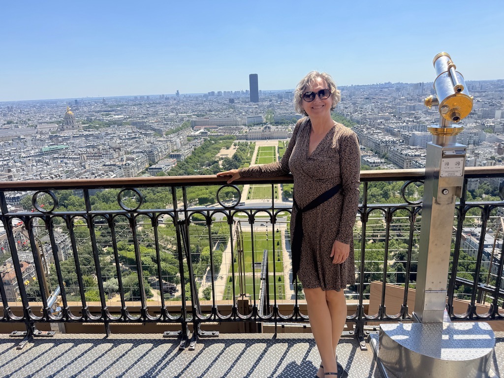 Eyfel Kulesi'nin 2. katından Paris manzarası