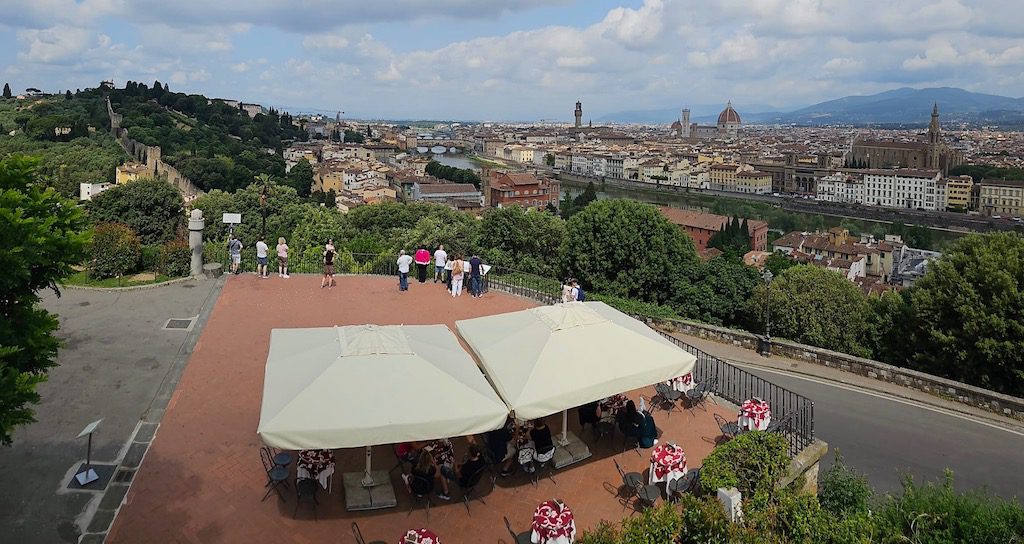 Piazzale Michelangelo’dan (Michelangelo Meydanı) Floransa manzarası