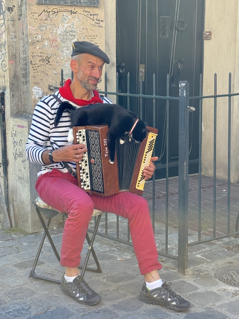 Paris - Montmartre'de müzisyen