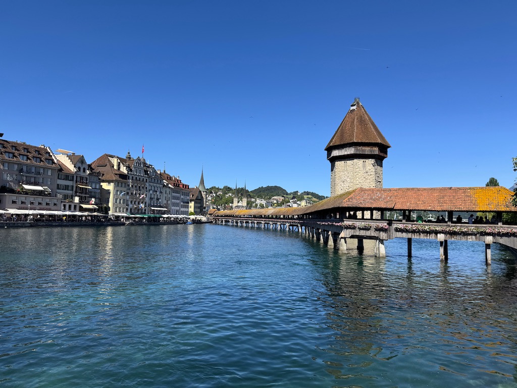 Luzern - Ahşap Chapelle Köprüsü
