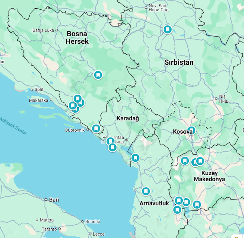 Vizesiz Balkan turu rotası