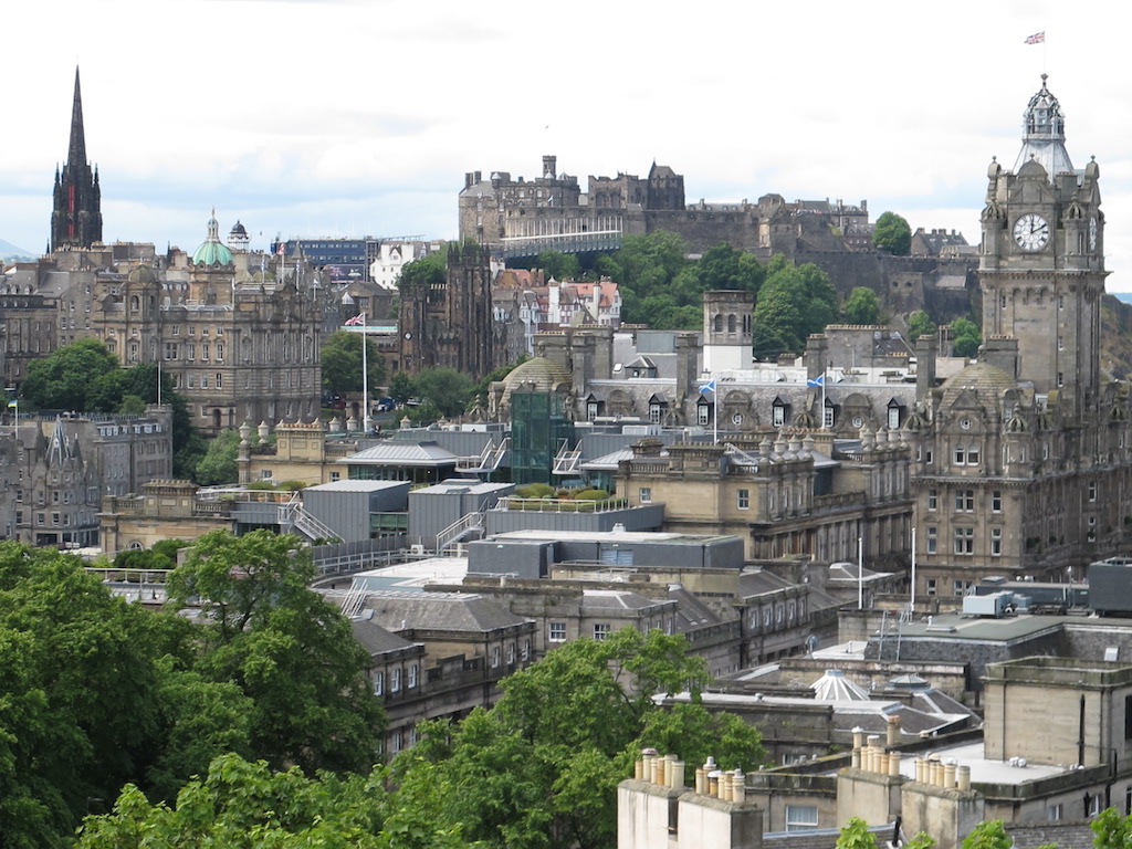 Birleşik Krallık - Calton Hill’den Edinburgh manzarası