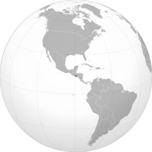 El Salvador harita Kaynak:Wikipedia (By AngelChavezCo - This W3C-unspecified vector image was created with Inkscape ., CC BY-SA 3.0, https://commons.wikimedia.org/w/index.php?curid=157397780)
